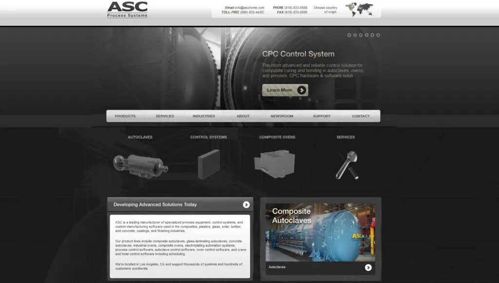 ASC new corporate website